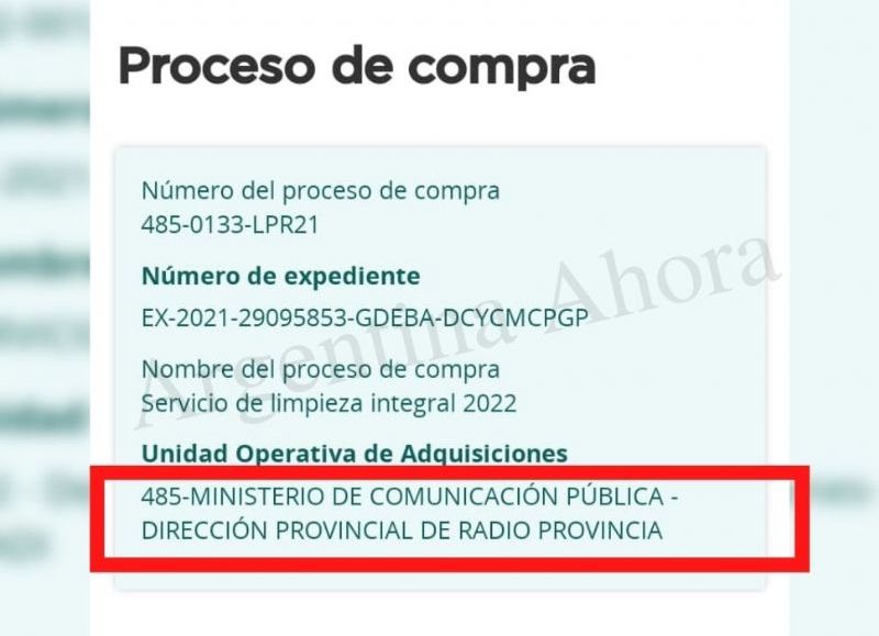 La contratación está a cargo del Ministerio de Comunicación Pública.