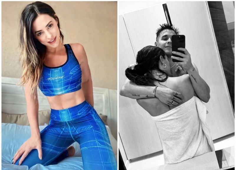 La influencer argentina Pia Sweett y su colega Nico Lorenzon, quiénes tienen éxito en OnlyFans.