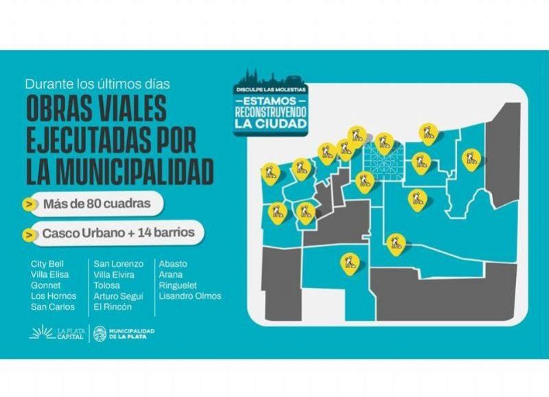 El detalle de las obras ejectutadas.
