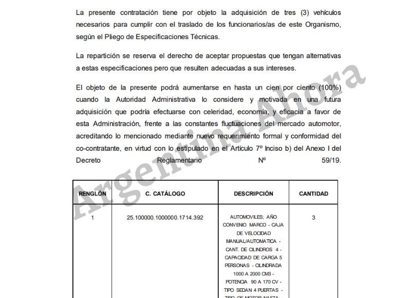 Las especificaciones técnicas de la licitación.
