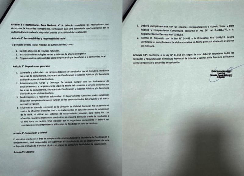 Esta rapidez fue facilitada por los dictámenes favorables emitidos en menos de 48 horas por varias áreas del Ejecutivo municipal, lo que permitió a Laura Guazzaroni, presidente del HCD, convocar a una sesión extraordinaria.