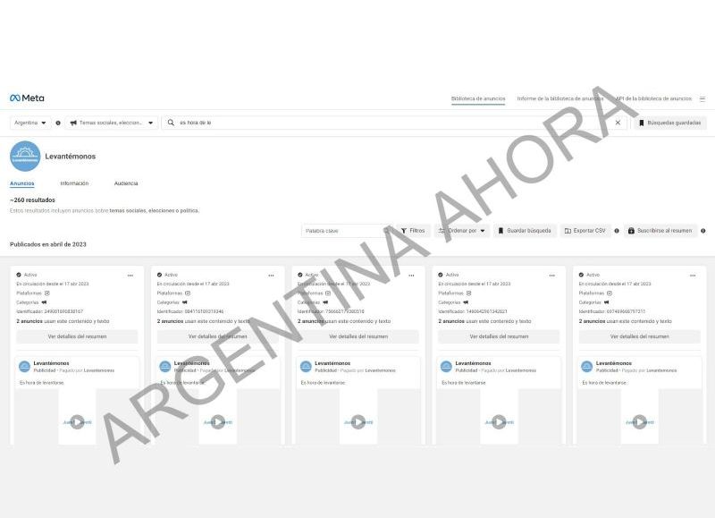 El objetivo es postularse como candidato a presidente de Argentina. (Foto: Argentina Ahora)