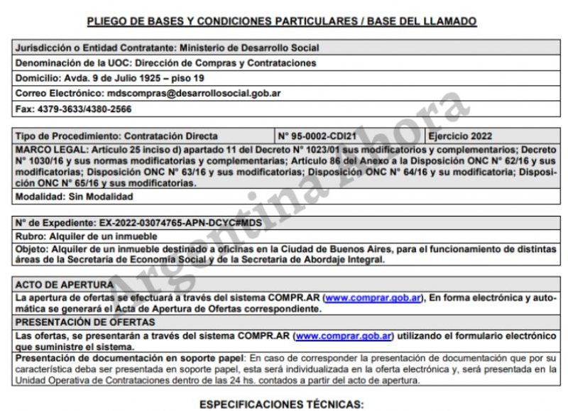 Fue a través de una contratación directa N° 95-0002-CDI21.