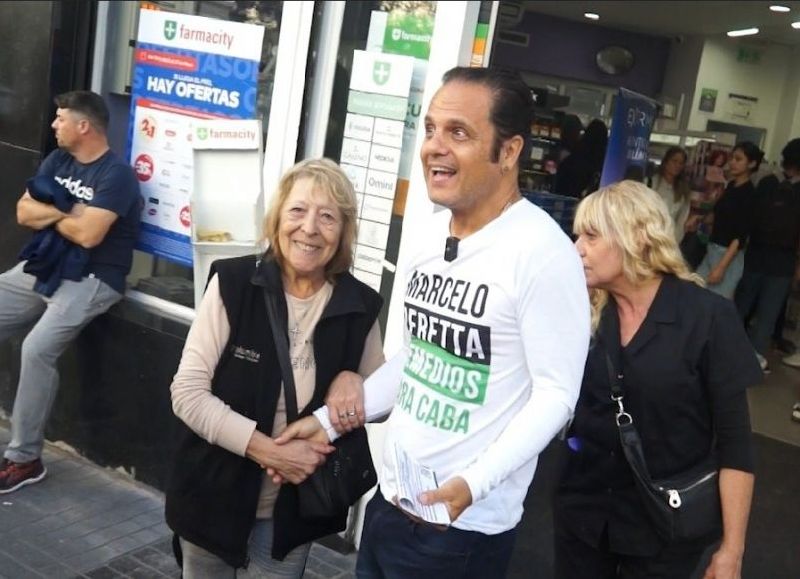 El candidato a legislador porteño, el farmacéutico Marcelo Peretta.