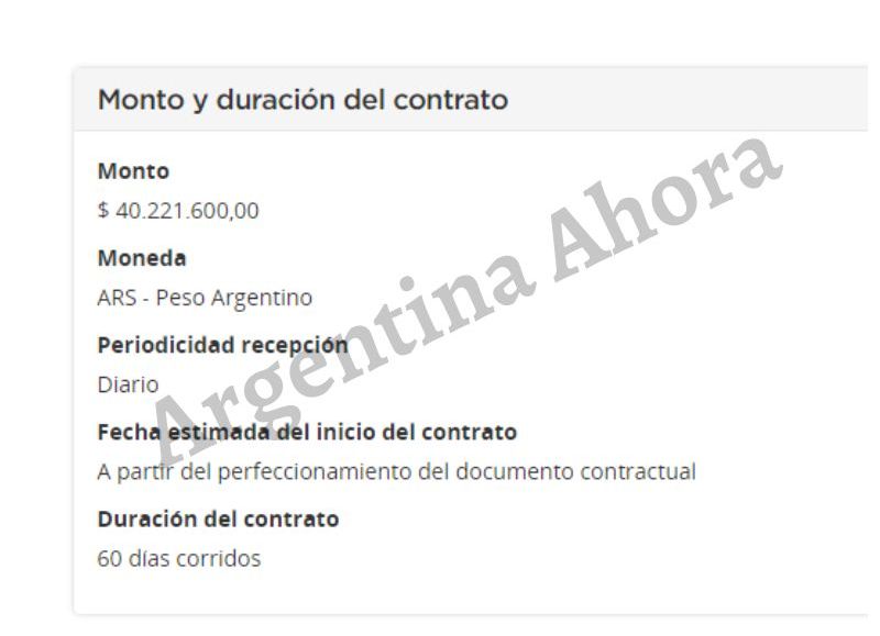 Para esta compra, el Gobierno de la Provincia derrochará un presupuesto total de $40.221.600.