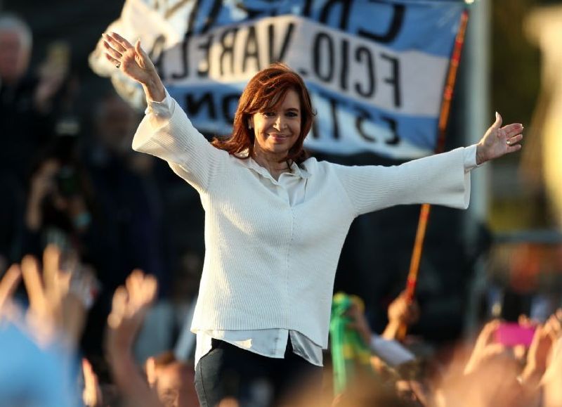 La vicepresidenta Cristina Fernández de Kirchner.