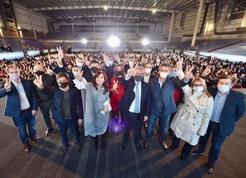 Cristina Fernández de Kirchner fue contundente en el cierre de campaña del Frente de Todos.