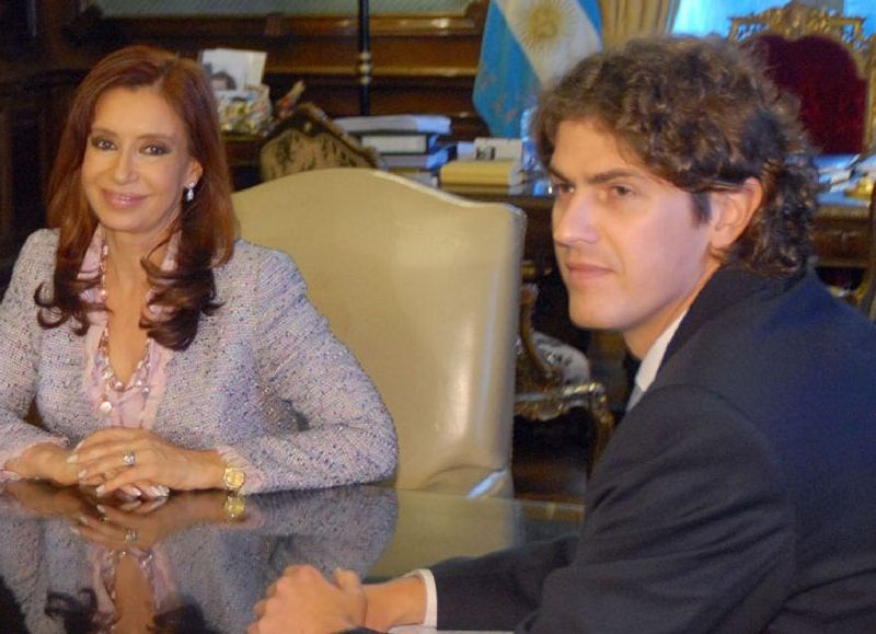 Martín Lousteau y Cristina Fernández de Kirchner.
