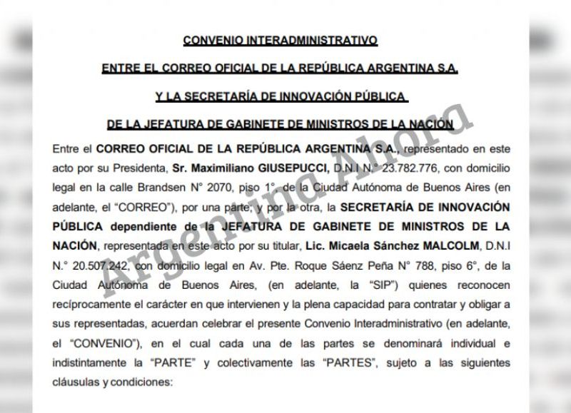 El contrato administrativo entre la empresa y el Gobierno.