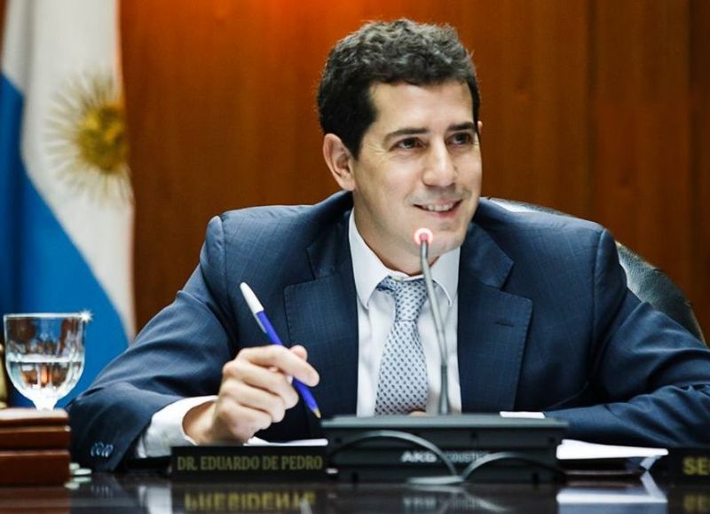 El ministro del Interior, Eduardo "Wado" de Pedro.