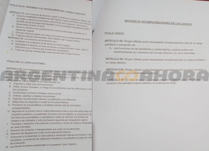 Acusan a dirigentes libertarios de violar estatutos y ocupar cargos simultáneamente.