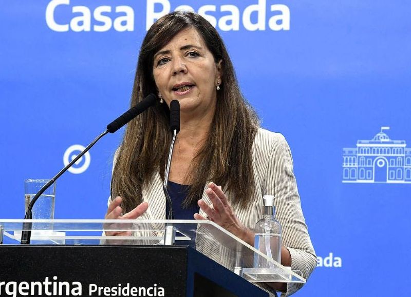 La portavoz de la Presidencia, Gabriela Cerruti.