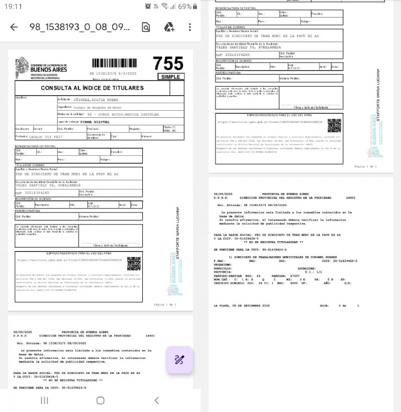 La justicia solicitó al Registro de la Propiedad por los bienes de la Federación, pero con resultado negativo.