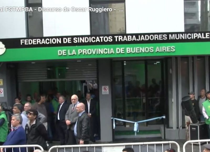 La sede nueva en calle Vélez Sarsfield 56 en Avellaneda que fue inaugurada en la gestión del secretario general Oscar Ruggiero.
