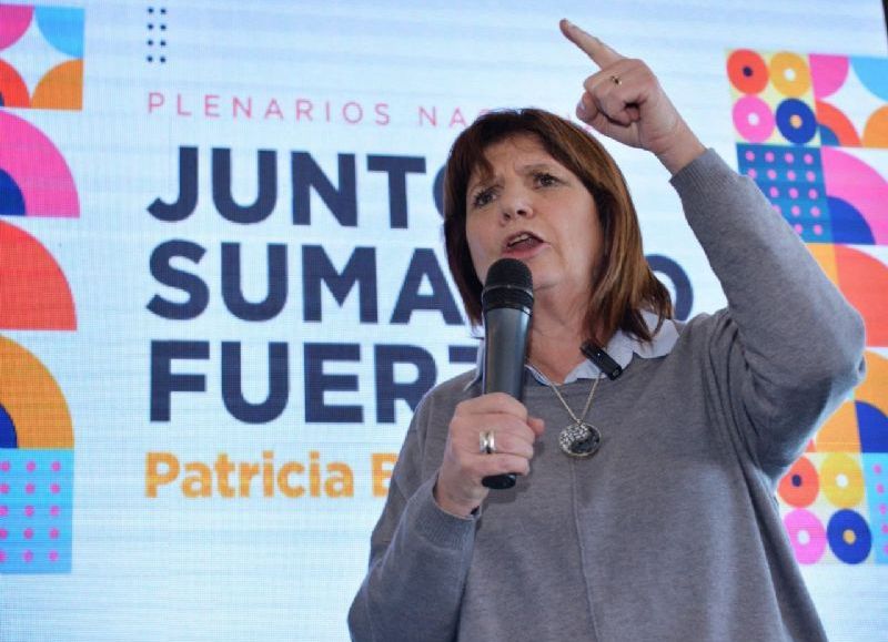 La precandidata a presidente de Juntos por el Cambio, Patricia Bullrich.