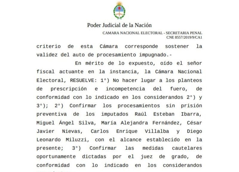 Documentación del Poder Judicial.