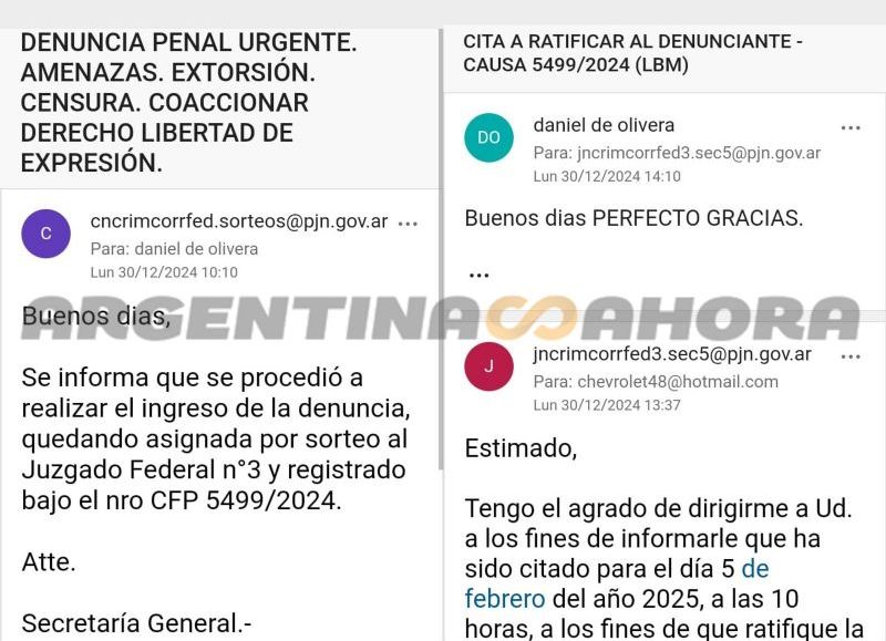 Documentación. (Foto: Argentina Ahora)