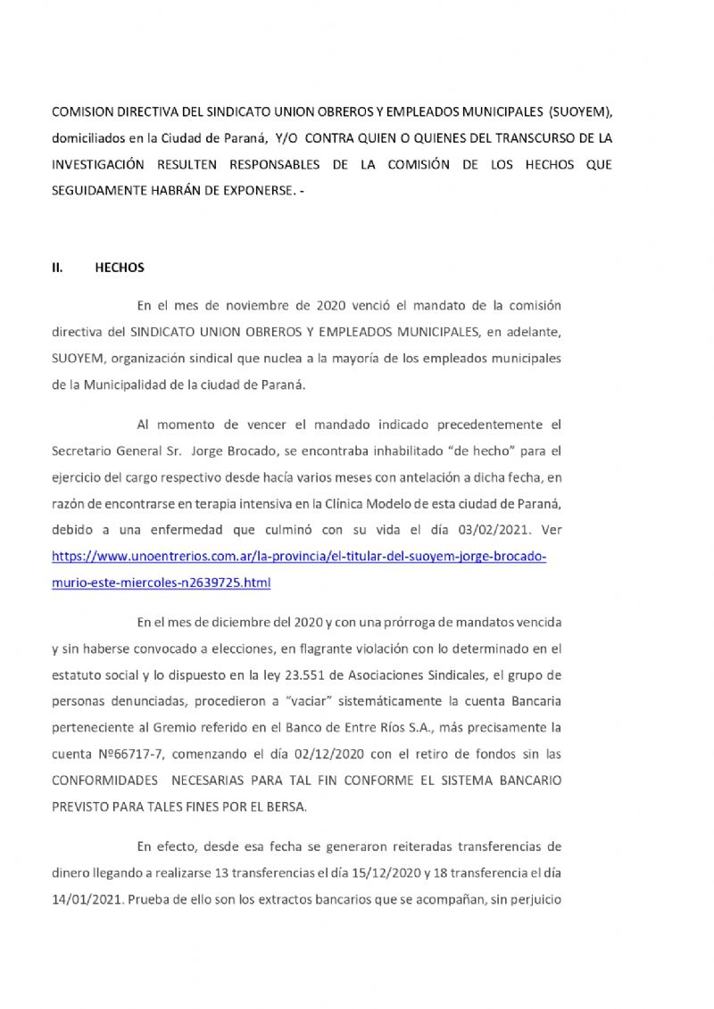 La misma es por usurpación de cargos públicos.