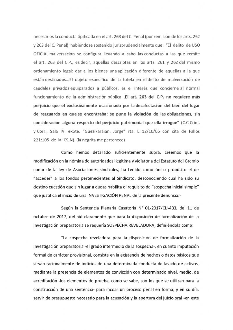 Notificaron la usurpación en los cargos mediante el artículo 246.
