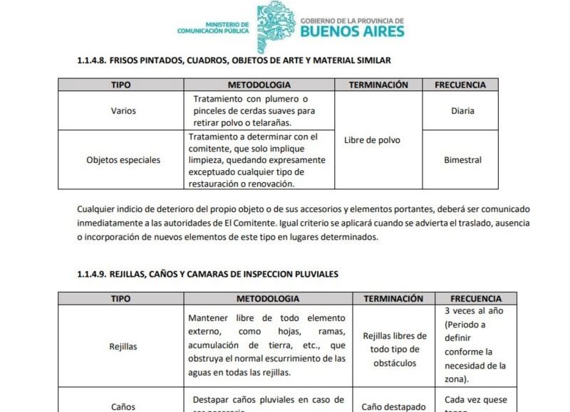 Información del ministerio.