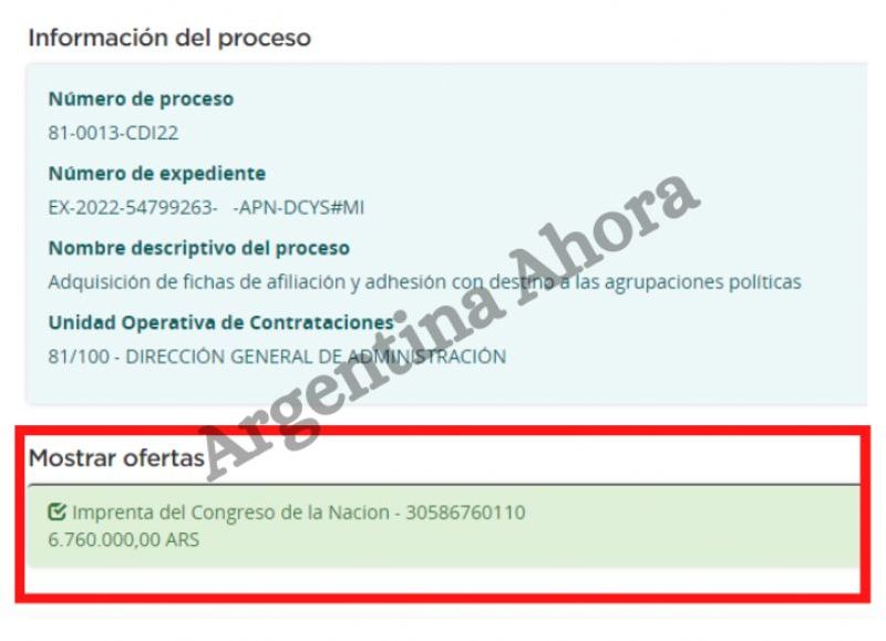 Por este servicio, se desembolsará 6.700.000 pesos de las arcas del Estado.