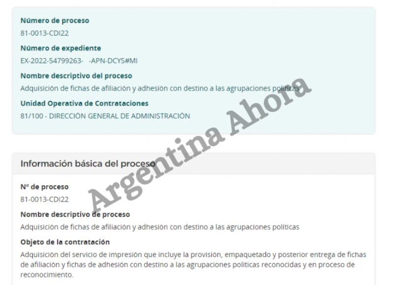 Bajo el expediente EX-2022-54799263, la Dirección General de Administración Pública adquirió 2.500.000 certificados.