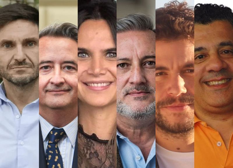 Maximiliano Pullaro, Nicolás Mayoraz, Amalia Granata, Marcelo Lewandowski, Juan Monteverde y Walter Eiguren.
