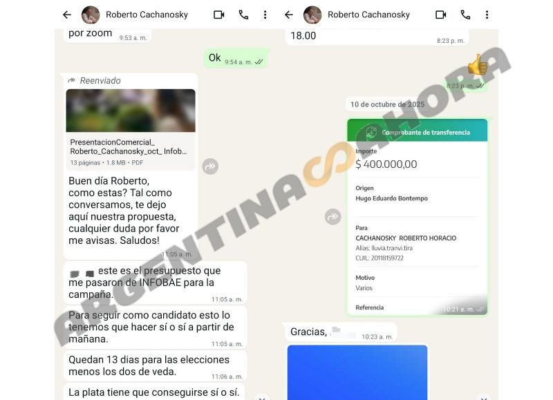Conversación. (Foto: Argentina Ahora)