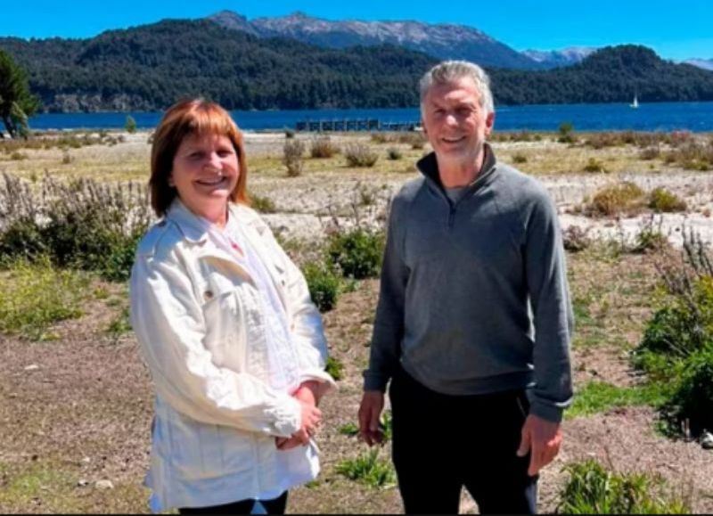 Reunión de Patricia Bullrich y Mauricio Macri.