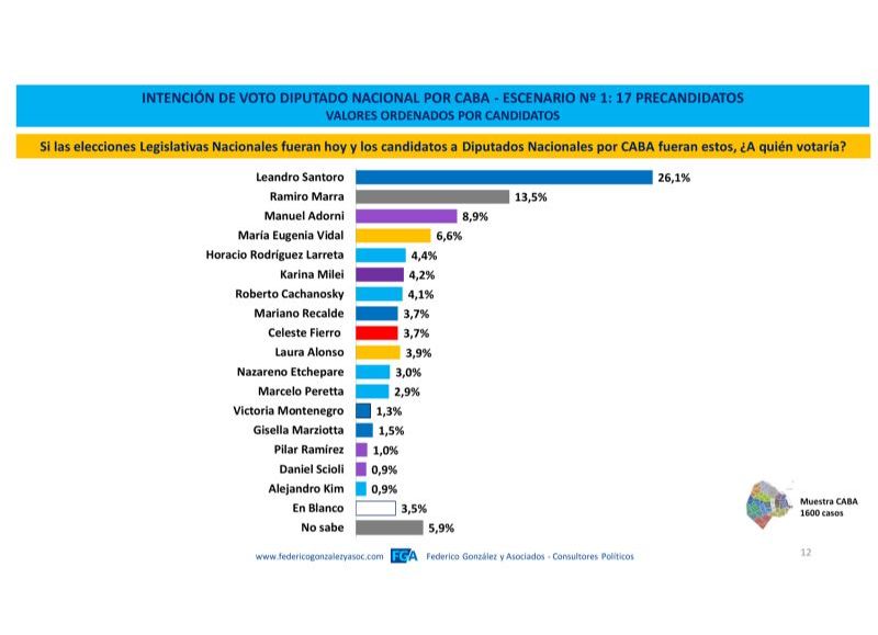 Organigrama porteño para diputados nacionales.