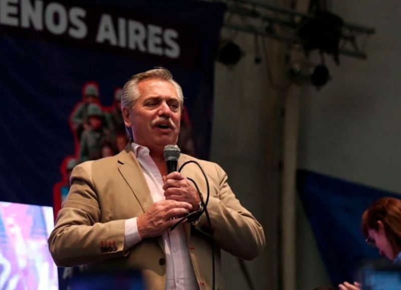 El presidente Alberto Fernández cerró un precongreso provincial del Movimiento Evita que se realizó en la Universidad Nacional de San Martín.