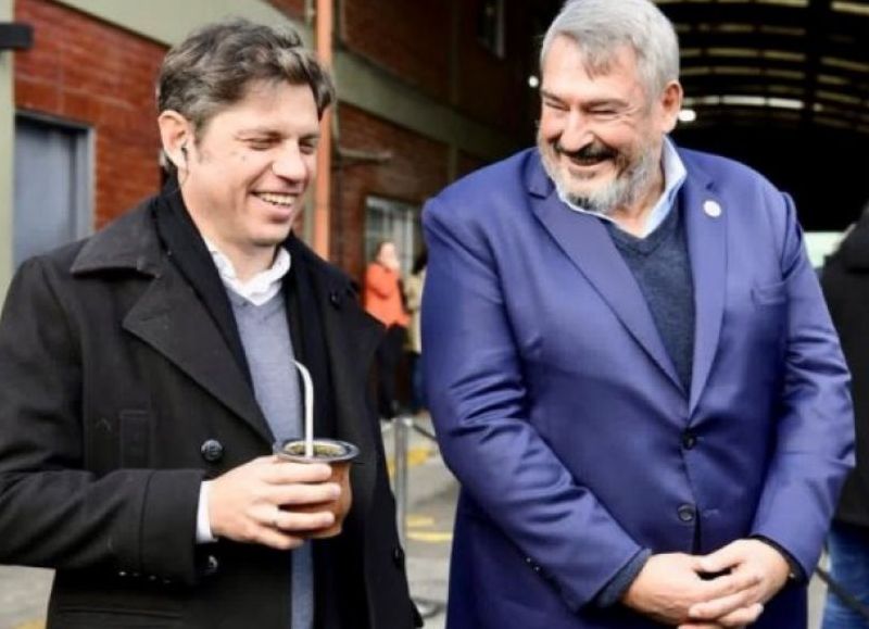 El gobernador bonaerense Axel Kicillof y el ministro provincial Jorge D'Onofrio.