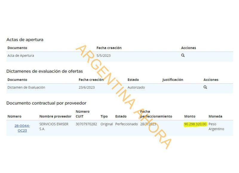 Documento de creación. (Foto: Argentina Ahora)