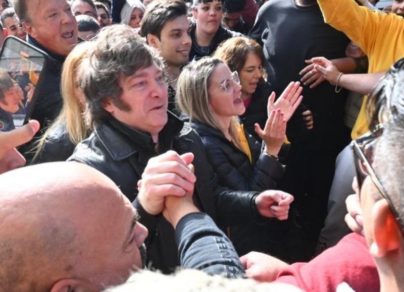 El candidato presidencial de La Libertad Avanza (LLA), Javier Milei.