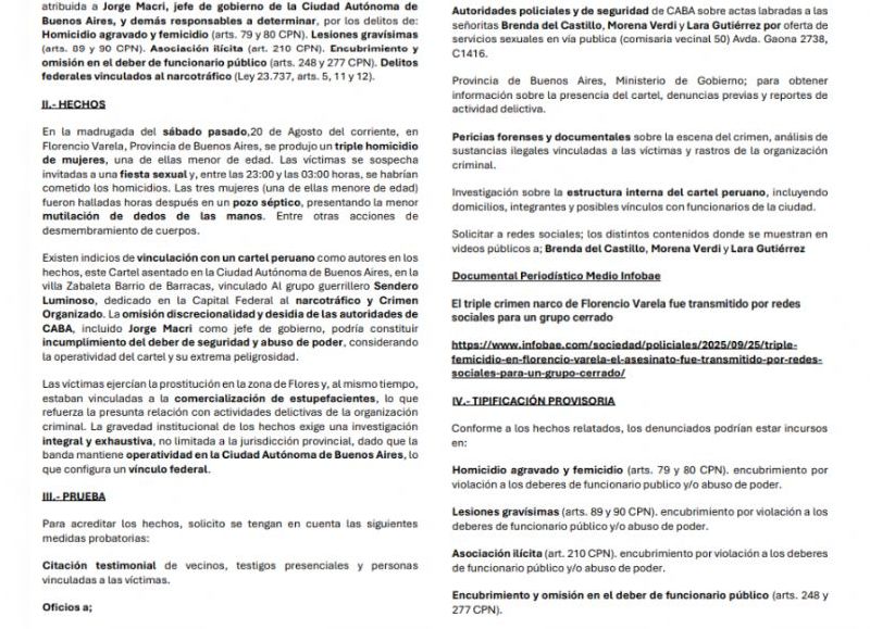Jorge Macri es cuestionado por su gestión en seguridad.