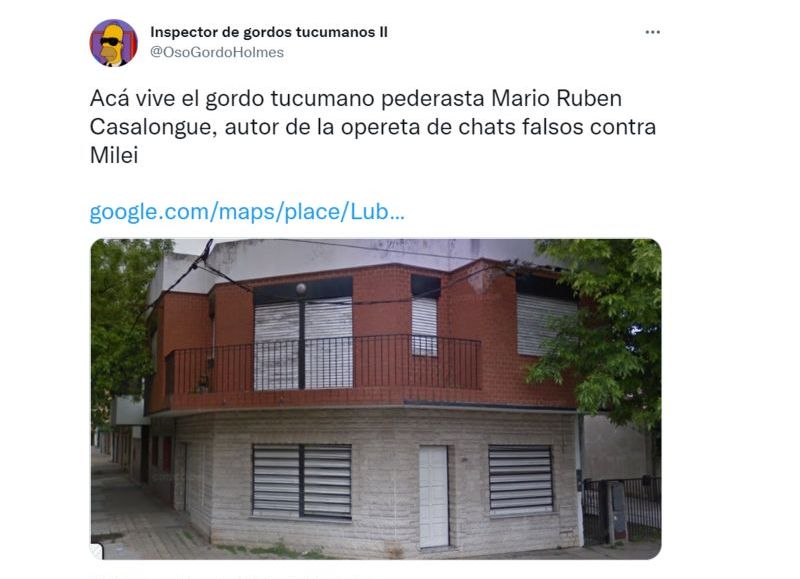 Captura del tweet que inició todo.