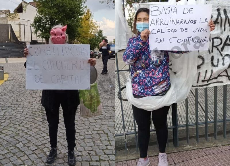 Vecinos se manifestaron para exigir medidas contra la inseguridad y la venta de drogas en Constitución.