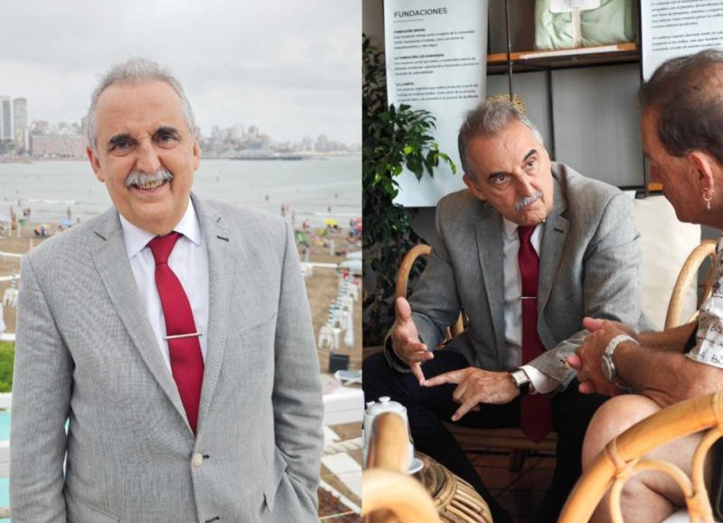 También atendió a la prensa el ex funcionario peronista.