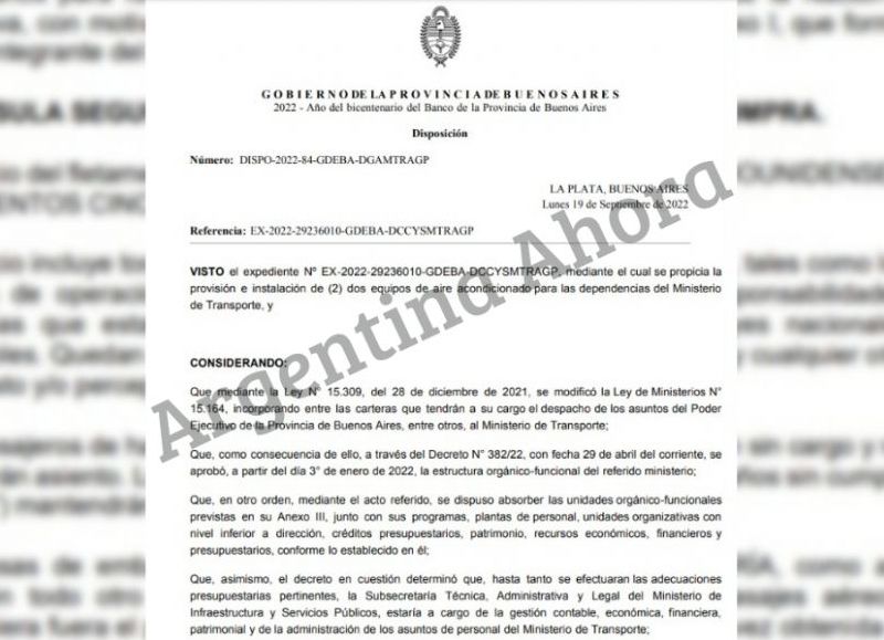 La aprobación del pliego por la contratación directa del servicio.