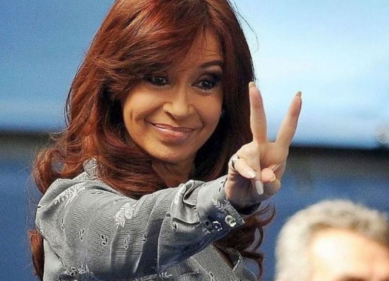 La vicepresidenta Cristina Fernández de Kirchner.