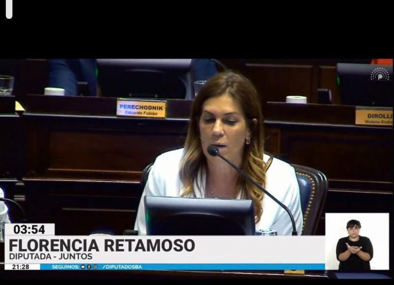 Florencia Retamoso había debutado en el recinto votando a favor de las re reelecciones cuando antes había dado un discurso en contra.