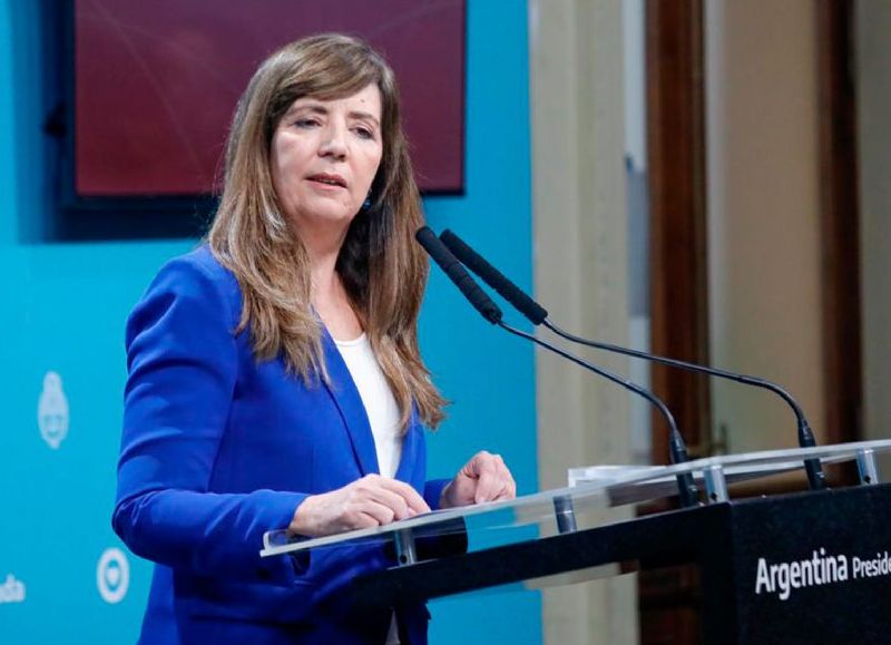 La portavoz presidencial Gabriela Cerruti.