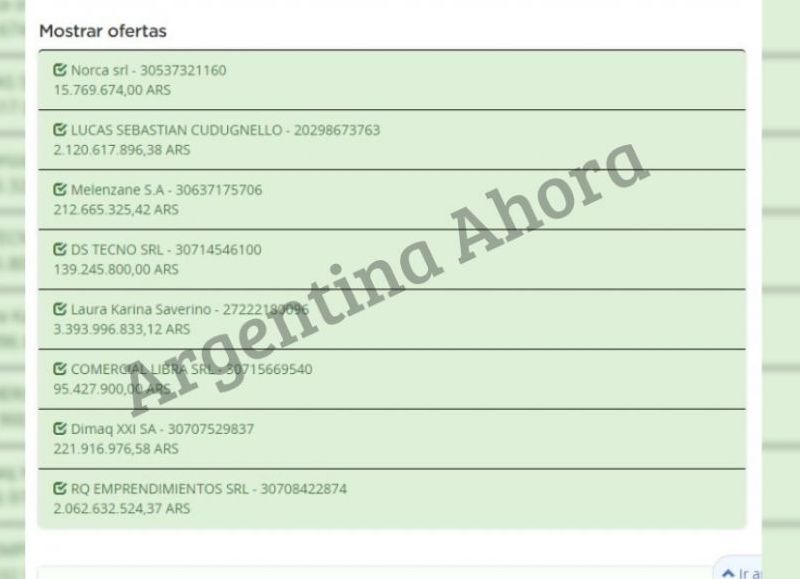 Algunos proveedores, quienes presentaron su presupuesto millonario en el sitio de Compras del Gobierno, superaron la cifra propuesta por el organismo.