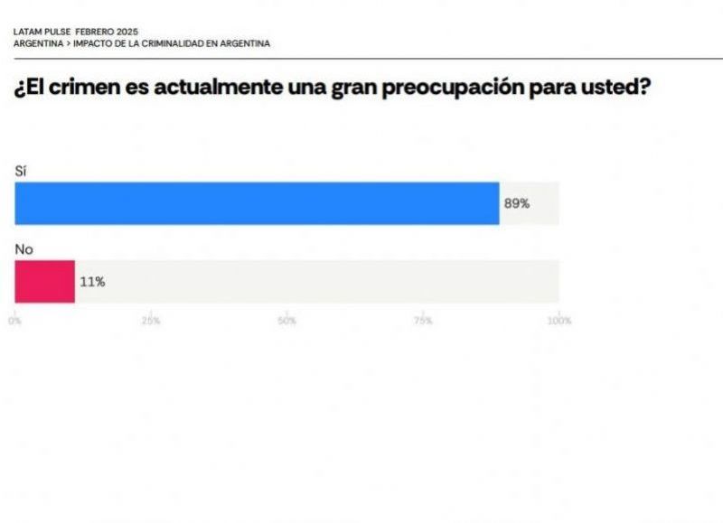 El crimen acecha: un alarmante 89% de los argentinos teme por la inseguridad en el país.