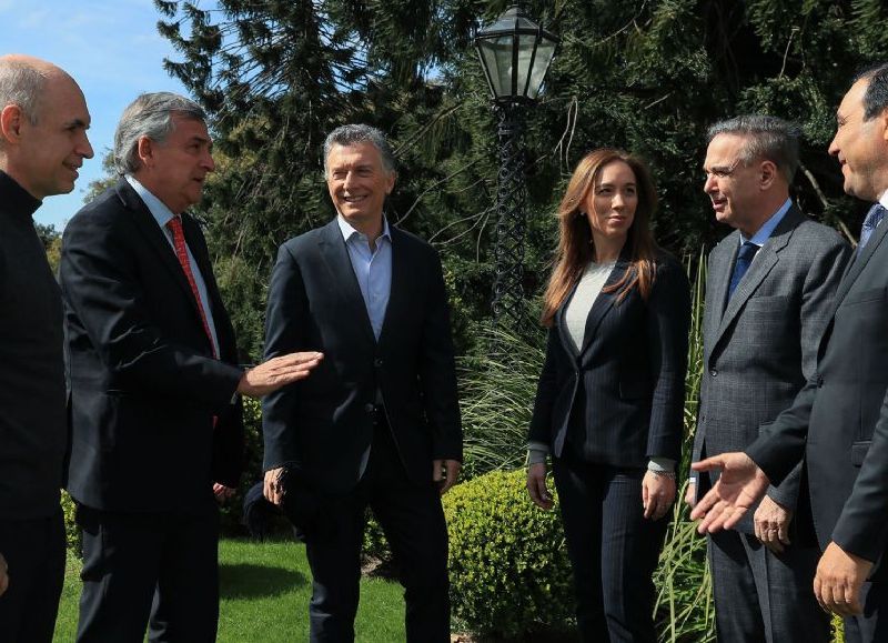 Horacio Rodríguez Larreta, Gerardo Morales, Mauricio Macri, Maria Eugenia Vidal, Miguel Ángel Pichetto.