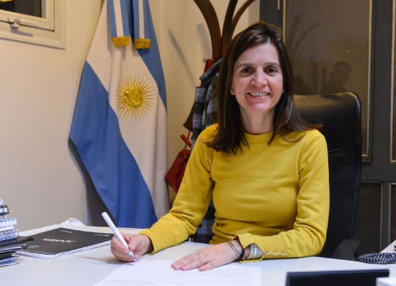La candidata a intendente de Encuentro Marplatense (EM) en Unión por la Patria (UxP), Fernanda Raverta.