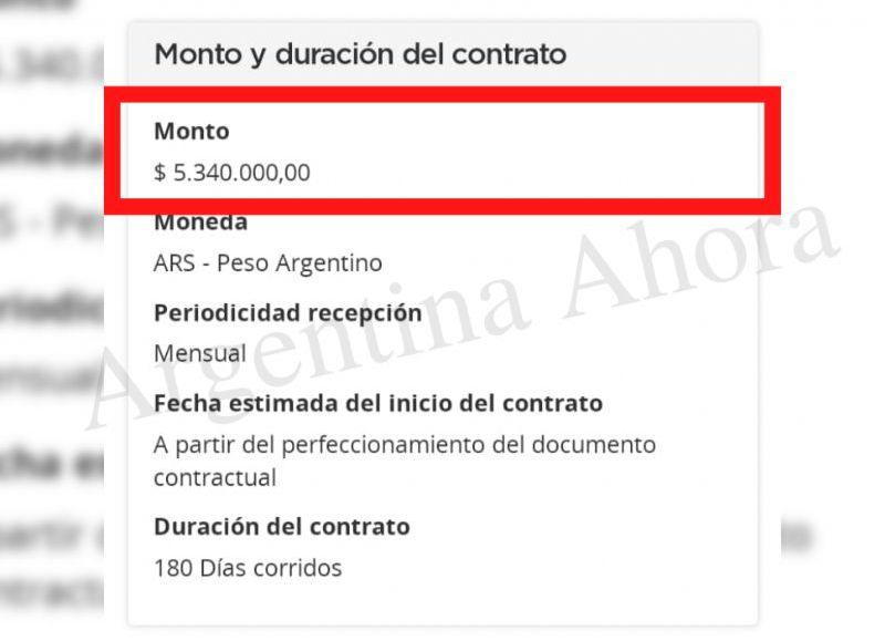 Una compra por más de 5 millones de pesos.