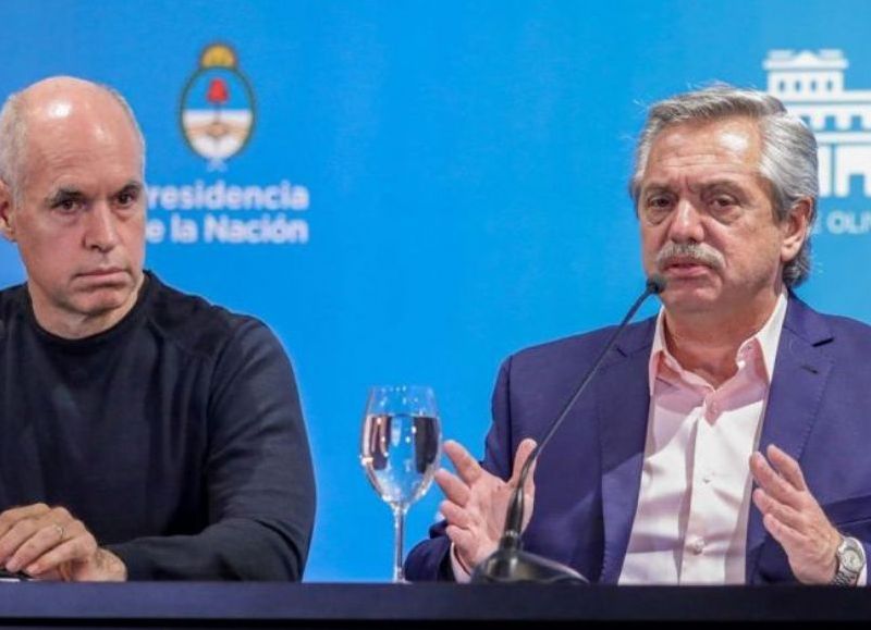 Horacio Rodríguez Larreta y Alberto Fernández.