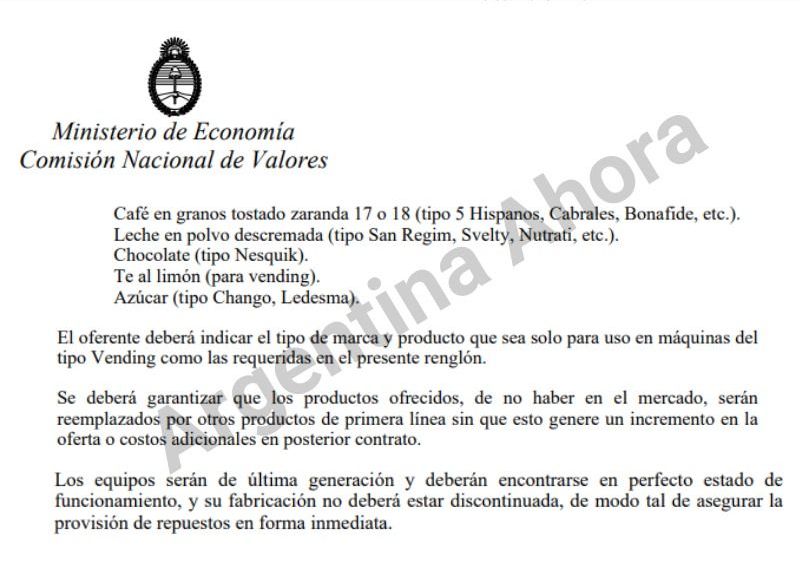 Documento. (Foto: Argentina Ahora)