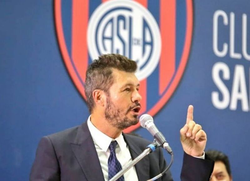 Marcelo Tinelli, presidente de San Lorenzo.